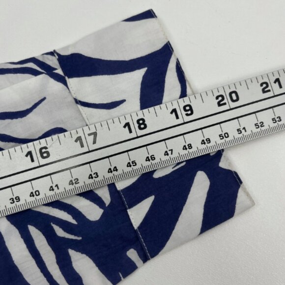 La Plage NWT Womens S Blue Leaf Maxi Shirt Dress - Picture 11 of 15